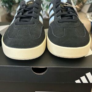 Women’s Adidas Black Athletic Shoes with Cream Sole